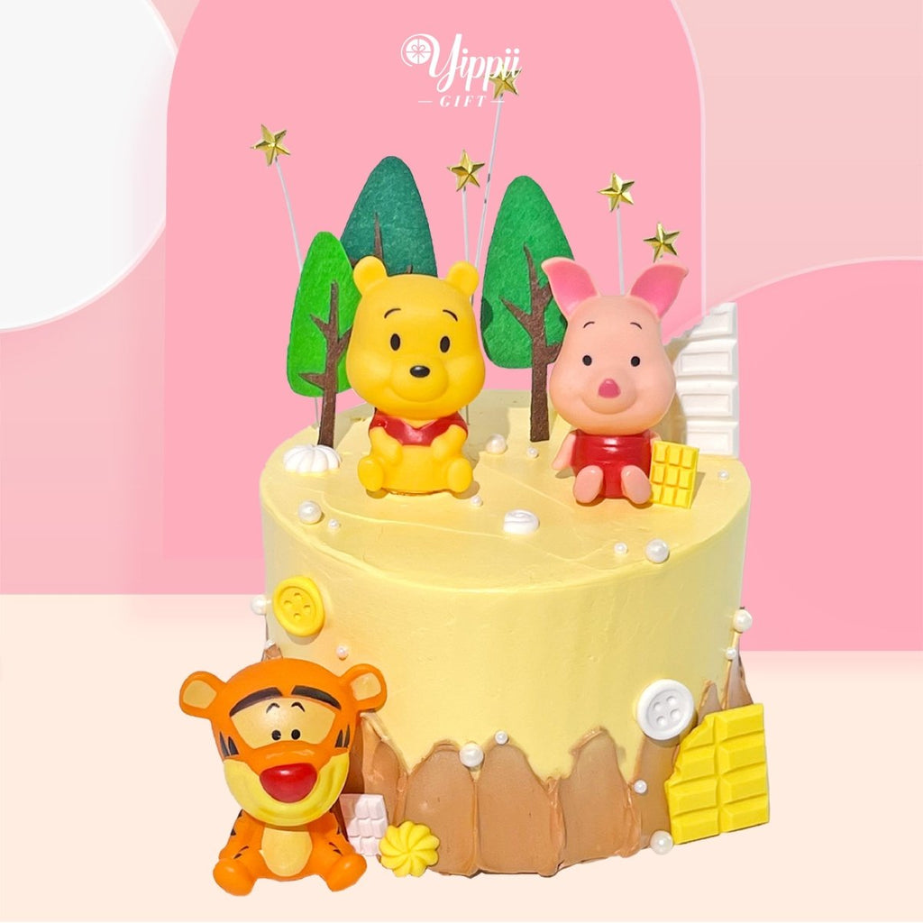 Winnie-the-Pooh & Friends Cake 6 Inch (Toy) - YippiiGift